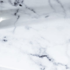 Home Office Desk Faux Marble White & Distressed Grey