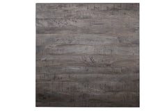 Charcoal Finish Solid Wood Low Profile Rough Coffee Table