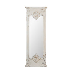 French Country Style Full Length Mirror with Solid Wood Frame 21.5"x59"