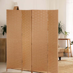 Room Divider Wood Screen 4 Panels 6ft