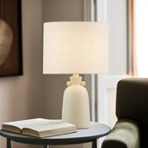 16" Ceramic Table Lamp - Cream