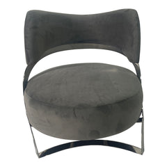 Ashy Grey and Silver Sofa Chair