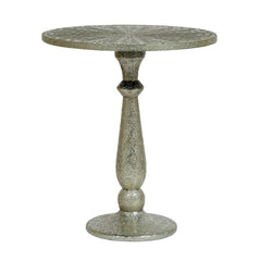 Boho Glam Design Side Table - Silver