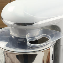 Stand Mixer with 6+1P Speed, 600W Tilt Head, Beater for Baking Bread, Cakes and Cookies, Silver
