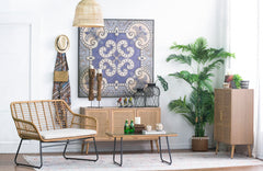 48"x48" Large Wall Art Panel, Square Wall Decor