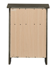Country Wood Nightstand - Grey