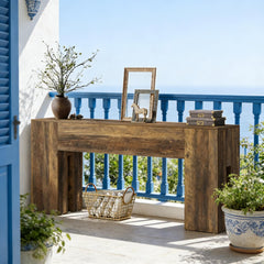 Rustic Coffee Table,Sturdy Console Table,Wooden Hallway Table