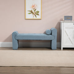 Modern Ottoman Bench - Light Blue