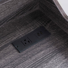 Home Office Desk Distressed Grey