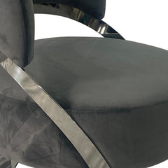 Ashy Grey and Silver Sofa Chair