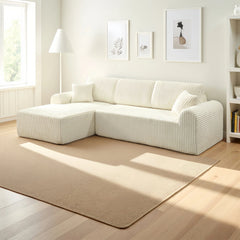 109'Cloud Modular Sectional Sofa Couch with L-Shape Chaise,Modern Minimalist Upholstered Couches for Living Room Bedroom,Deep Seat Corner Couch,No Assembly Required