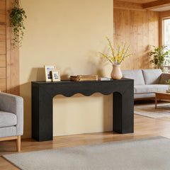 Wavy Edge Style Sofa Table,Console Table,Entryway Table