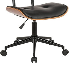 Modern Home Office Desk Swivel Chair - Black