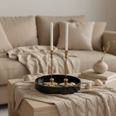 Set of 2 // Candle Holder Metal 12"