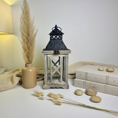 Rustic Candle Holder Lantern 16" tall