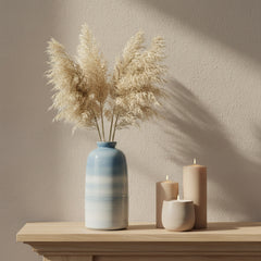 Blue Lagoon Ceramic Vase 12.5”