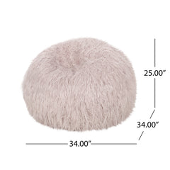 Faux Fur 3 Ft. Bean Bag - Purple