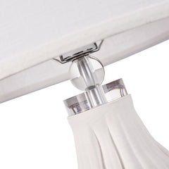 3D Ceramic Table Lamp - White