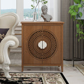 Antique Style 2 Door Cabinet - Walnut