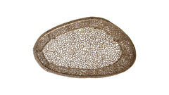 Contemporary Oval Coffee Table Gold