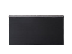 Velvet Eastern King Bed - Gray