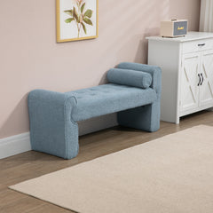 Modern Ottoman Bench - Light Blue