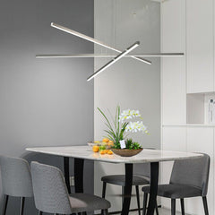 Pendant Lighting Fixture in Silver Integrated LED - Chrome