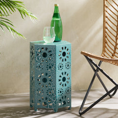 Patio 12" Side Table - Teal