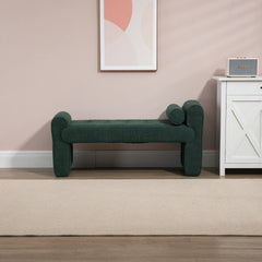 Modern Ottoman Bench - Emerald