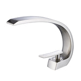 Contemporary Brushed Nickel Bathroom Faucet