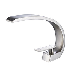 Contemporary Brushed Nickel Bathroom Faucet