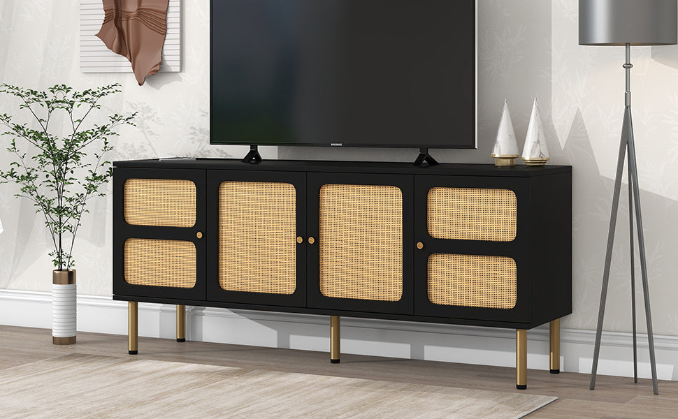 Gold Metal Base TV Stand