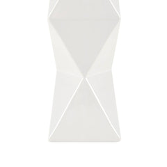 Geometric Ceramic Table Lamp - White