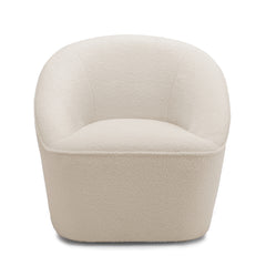 Cozy Boucle Swivel Chair