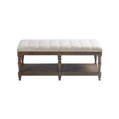 Highland Accent Bench - Ivory