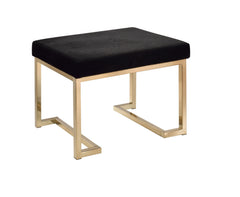 Champagne Ottoman Bench