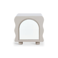 Minimalist Cream White Bedside Nightstand
