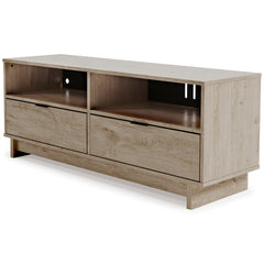 Contemporary Engineered Wood TV Stand - Natural