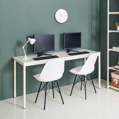 Contemporary Wood and Metal Computer Desk