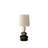 19" Rocks Modern Stacked Tablets Metal Table Lamp