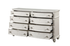 Rustic Style Dresser - Antique White Finish
