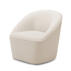 Cozy Boucle Swivel Chair