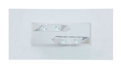 Gianna Dining Table, Clear Glass & Stainless Steel