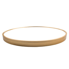 MAICOSY 27.5" Large Gold Round Wall Mounted Mirror Vanity Bedroom Bathroom Decor