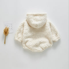 Baby Cotton Hoodie, Baby Hoodies with Long-Sleeves, Neck Adjusting Lace