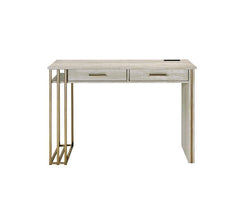Contemporary Built-in USB Port Writing Desk