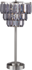 27.5"H Contemporary Crystal Shade Table Lamp
