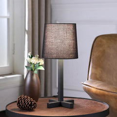 June Black Metal Cross-Legged Table Lamp