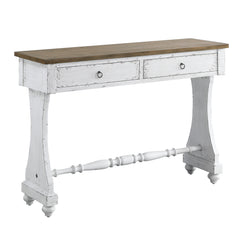 Antique white console table farmhouse style