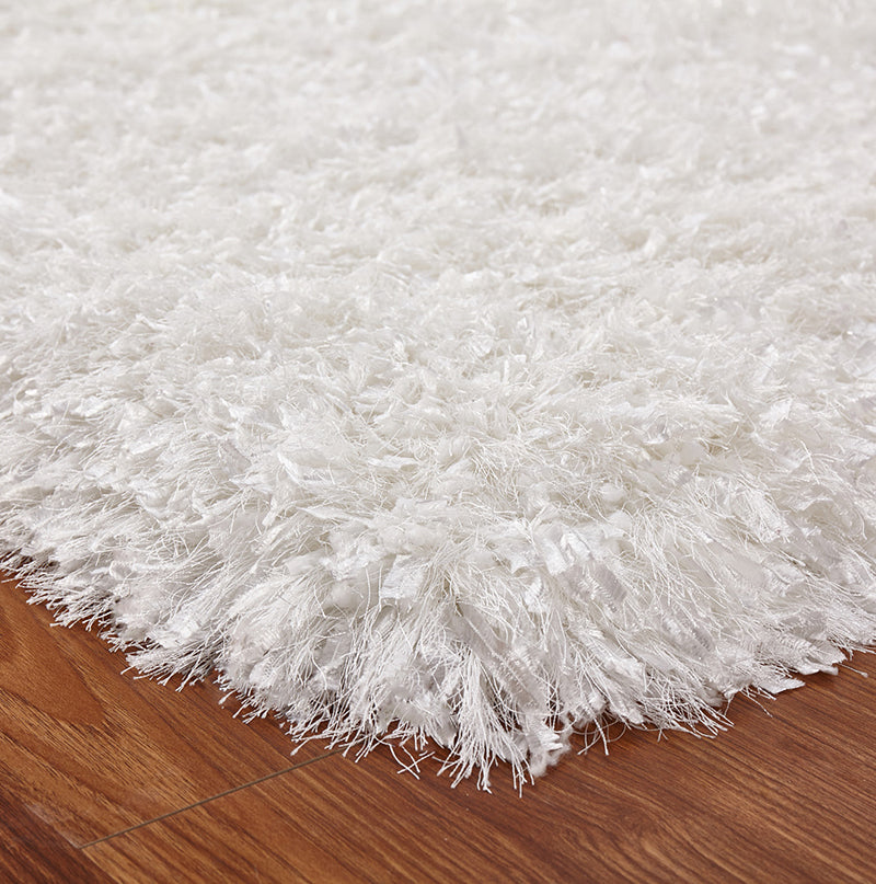 "Coral " Hand Tufted Shag Area Rug - 60x85 inch